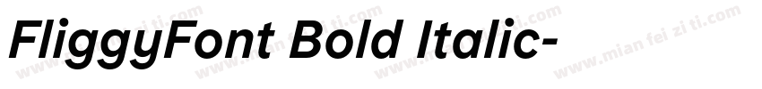 FliggyFont Bold Italic字体转换